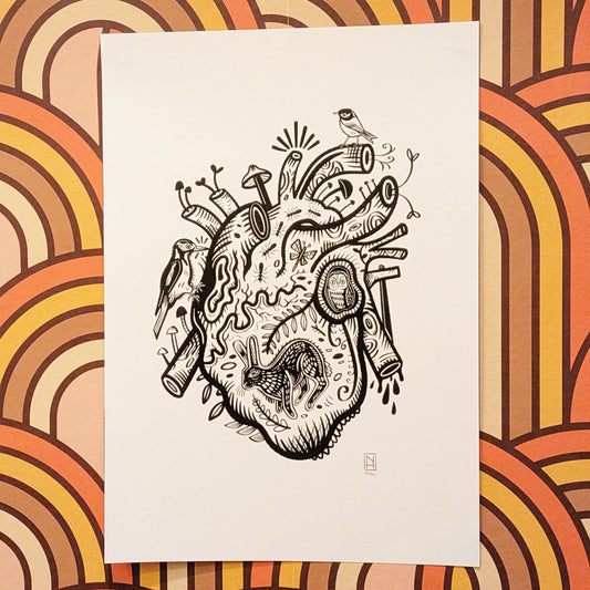 Heart A3 print