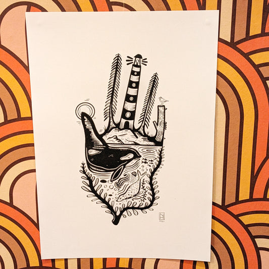 Hand A3 print